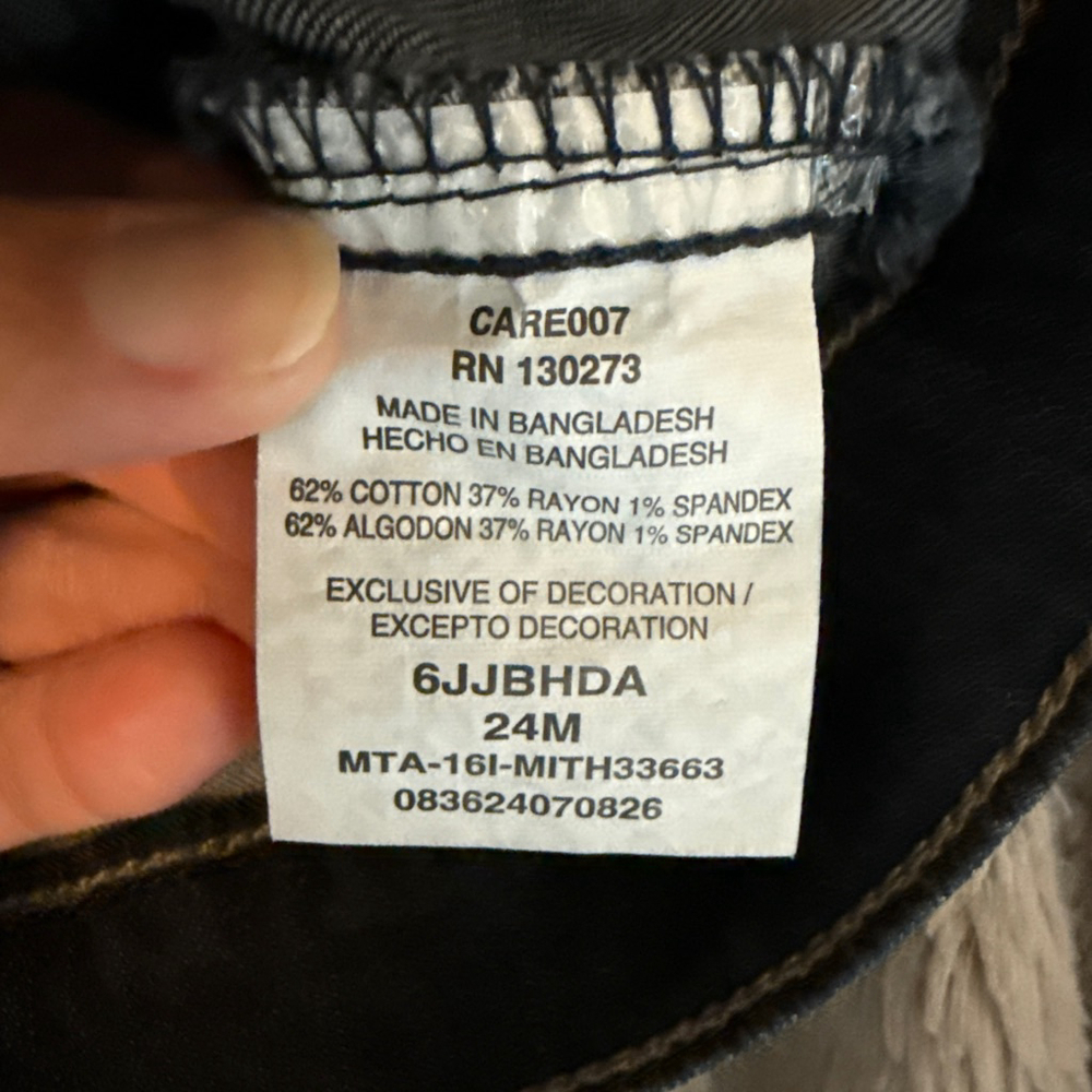 Wrangler Jean jacket dark wash 24month toddler/baby unisex - Picture 3 of 4